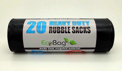 Picture of ECOBAG BLACK RUBBLE 20 BAG 30 LTR