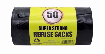 Picture of ECOBAG BLACK SUPERSTRONG 50 BAGS 55 LTR