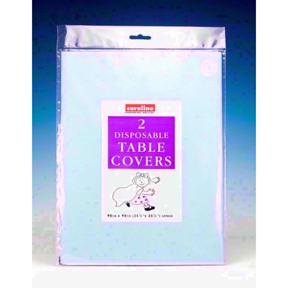 Picture of CAROLINE PAPER TABLE COVER LT BLUE 1324