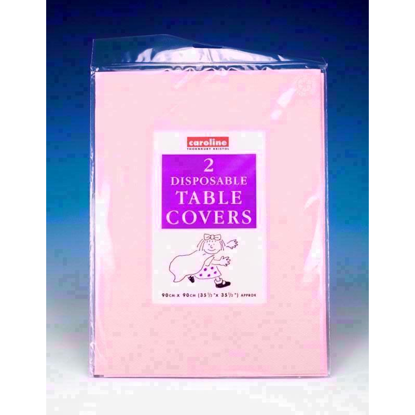Picture of CAROLINE PAPER TABLE COVERS PINK 1322