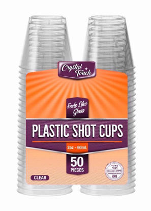 Picture of CRYSTAL PLASTIC SHOT 50 GLASSES 2 OZ