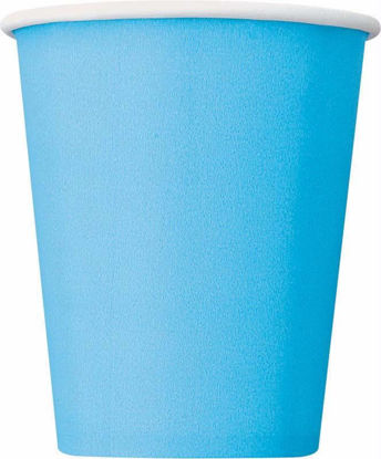 Picture of UNIQUE PAPER 14 CUPS POWDER BLUE 9OZ
