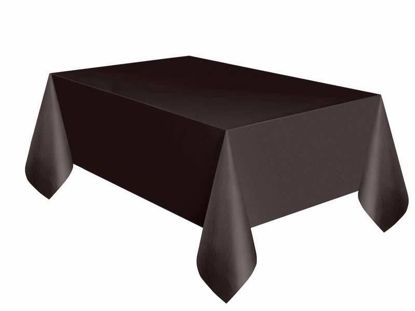 Picture of UNIQUE RECT BLACK TABLE COVER 54X108IN