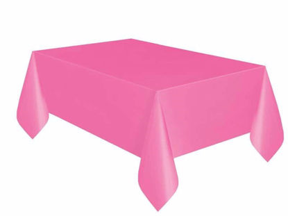 Picture of UNIQUE RECT HOTPINK TABLE COVER 54X108IN