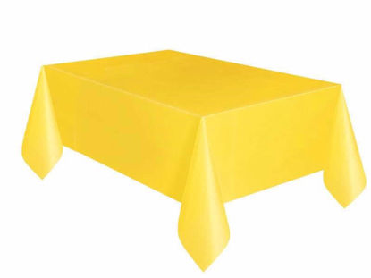 Picture of UNIQUE RECT YELLOW TABLE COVER 54X108IN