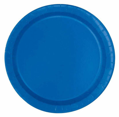 Picture of UNIQUE ROUND 9IN ROYAL BLUE 16 PLATES
