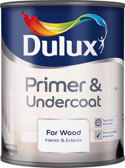 Picture of DULUX PRIMER & UNDERCOAT FOR WOOD 750ML