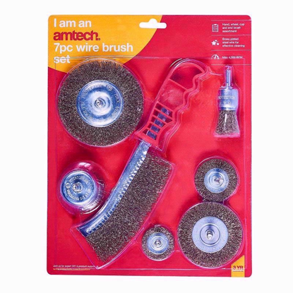 Picture of AMTECH WIRE BRUSH 7 PCE