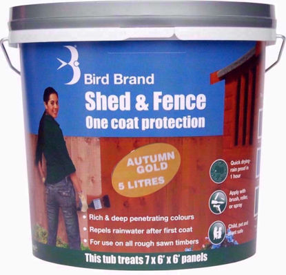 Picture of BIRDBRAND SHED/FENCE 1 COAT AUTUMN GOLD