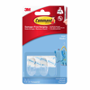 Picture of COMMAND SM CLEAR HOOKS W/CLEAR STRIPS 17092CL