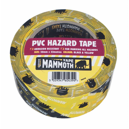 Picture of EVERBUILD PVC HAZARD TAPE RD 50MM