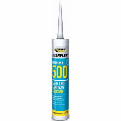 Picture of EVERBUILD SILICONE 500 IVORY 295ML