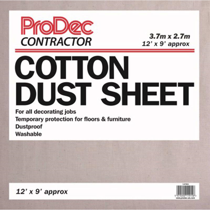Picture of PRODEC COTTON TWILL DUST SHEET 12X9