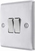 Picture of BG 2 GANG 2 WAY SWITCH B/CHROME