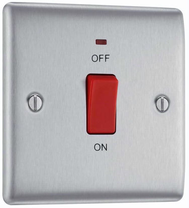 Picture of BG 45A SWITCH ON SINGLE PLATE B/CHROME