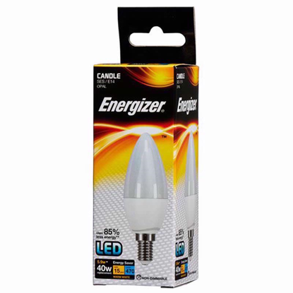 Picture of ENERGIZER LED CANDLE 5.9W W/W E14 BULB