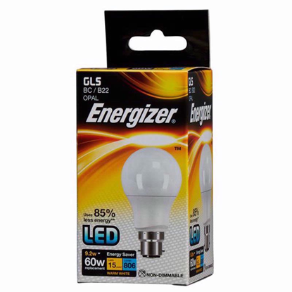 Picture of ENERGIZER LED GLS 9.2W W/W B22 BULB EACH