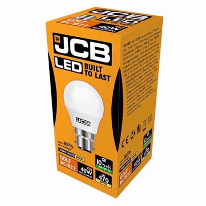 Picture of JCB LED BULB WARM WHITE GOLF BC 6W/40W