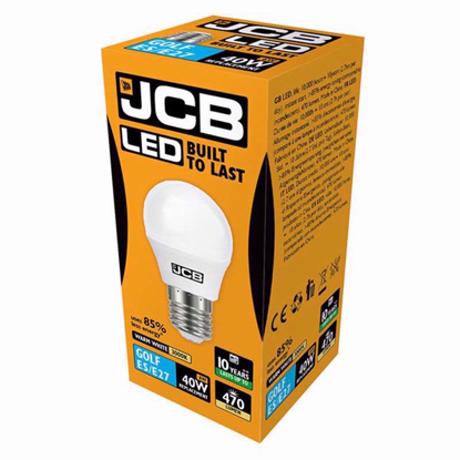 Picture of JCB LED BULB WARM WHITE GOLF ES 6W/40W