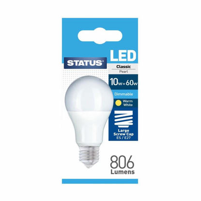 Picture of STATUS DIMMABLE LED GLS ES PEARL W/W 10W 60W