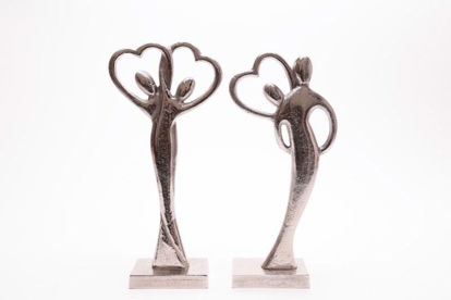 Picture of STATUE COUPLE HEART 27X12CM