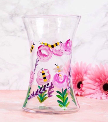 Picture of VASE GLASS VASE BEES