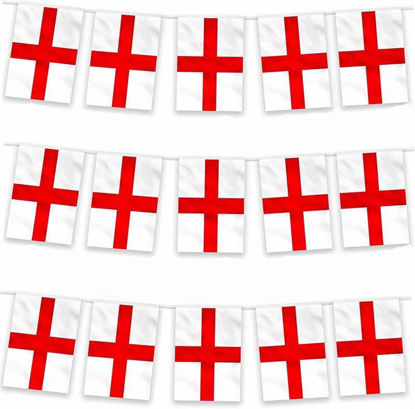 Picture of ENGLAND ST GEORGE FLAG BUNTING 10M