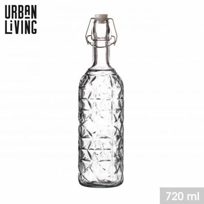 Picture of GLASS BOTTLE WITH IRON CLIP 720ML