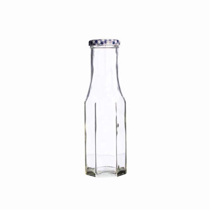 Picture of KILNER HEXAGONAL TWIST TOP BOTTLE GLASS 250ML
