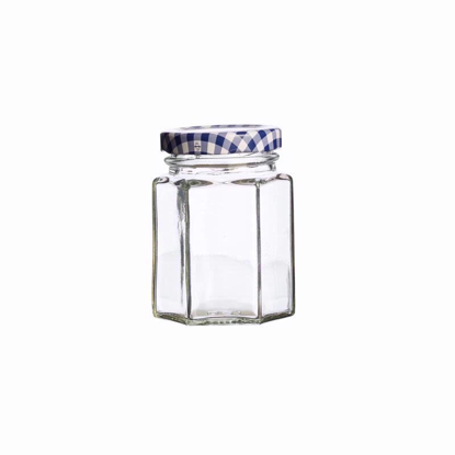 Picture of KILNER HEXAGONAL TWIST TOP JAR GLASS 110ML
