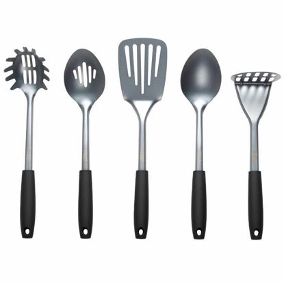 Picture of RUSSELL HOBBS UTENSIL SET PEARLISED GREY 5PC