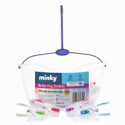 Picture of MINKY PEG BASKET WITH 24 SOFT GRIP PEGS