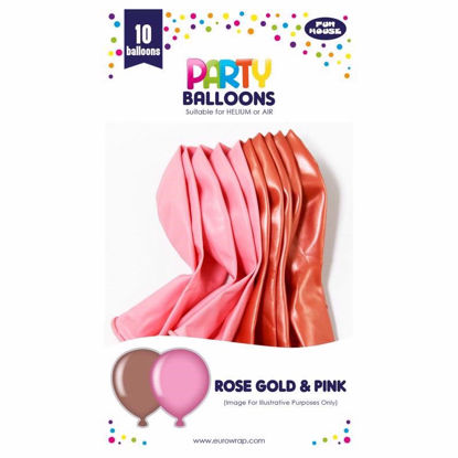 Picture of EUROWRAP PINK AND ROSE GOLD BALLOONS 10