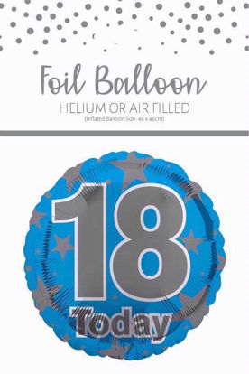 Picture of FOIL BALLOON BLUE 18