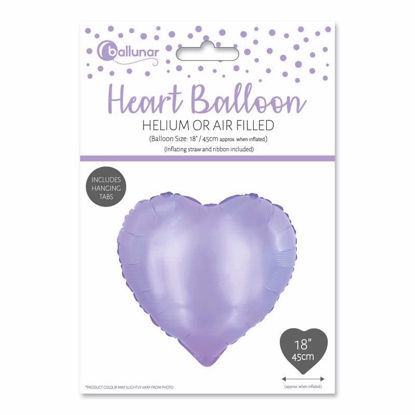 Picture of FOIL BALLOON HEART LILAC 18 INCH