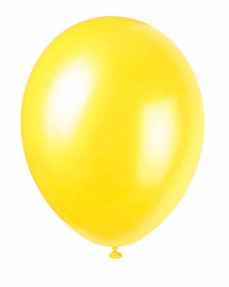 Picture of UNIQUE BALLOON PEARLISED CAJUN YELLOW 8