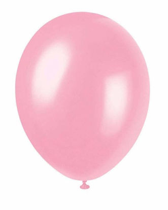 Picture of UNIQUE BALLOON PEARLISED CRYSTAL PINK 8
