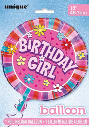 Picture of UNIQUE FOIL BALLOON BIRTHDAY GIRL