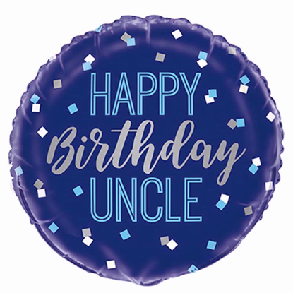 Picture of UNIQUE FOIL BALLOON HAPPY BIRTHDAY UNCLE