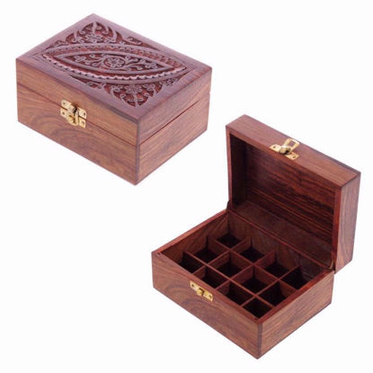 Picture of INCENSE OIL BOX DESIGN-1 (HOLDS 12 BOTTLES)