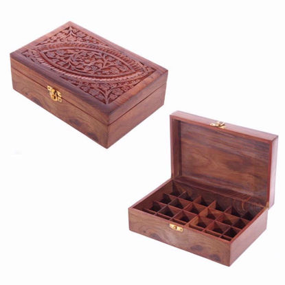 Picture of INCENSE OIL BOX DESIGN-1 (HOLDS 24 BOTTLES)