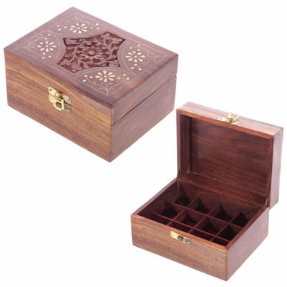 Picture of INCENSE OIL BOX DESIGN-2 (HOLDS 12 BOTTLES)