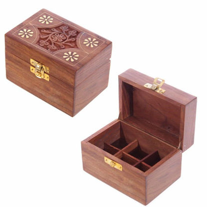 Picture of INCENSE OIL BOX DESIGN-2 (HOLDS 6 BOTTLES)