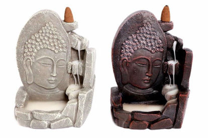 Picture of BUDDHA FACE BACKFLOW INCENSE BURNER 17CM