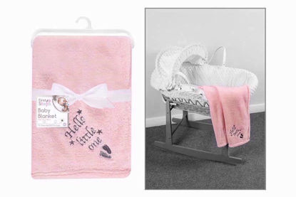 Picture of FIRST STEPS BABY BLANKET PINK75X100CM