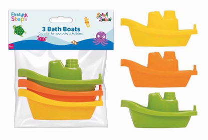 Picture of FIRST STEPS BATH 3 BOATS 10.5X5X3.5CM