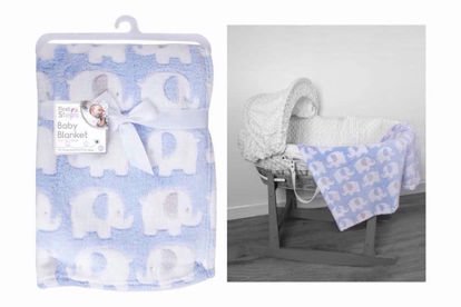 Picture of FIRSTSTEPS BABY BLANKET ELEPHANT 75X100