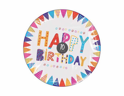 Picture of HAPPY BIRTHDAY PAPER PLATES 10