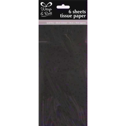 Picture of EUROWRAP TISSUE PAPER 6SHTS BLACK