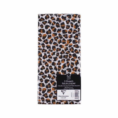 Picture of EUROWRAP TISSUE LEOPARD PRINT 5 SHEETS